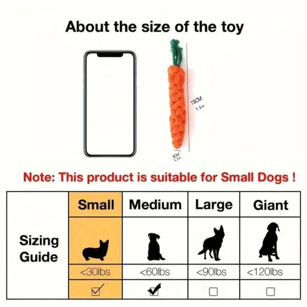 Carrot Rope Pet Toy - Image 6