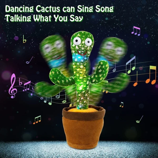 Dancing Talking Cactus Cat Toy - Image 5