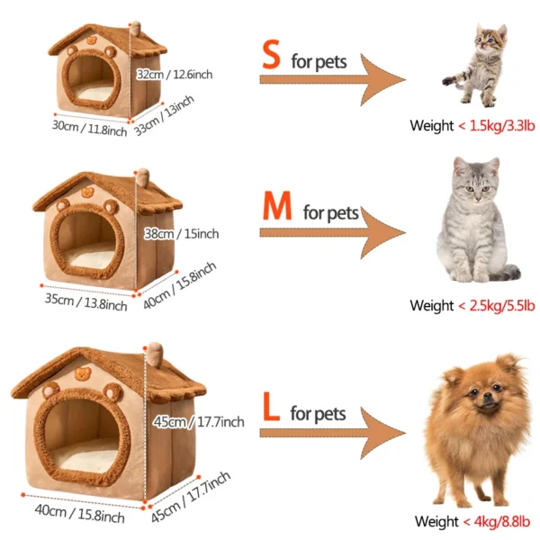 Cozy Foldable Pet House - Image 2