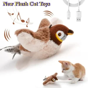 Catnip Squeaky Bird Plush (No Flying)